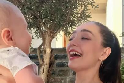 İlk kez anne olan oyuncu Zeynep Tuğçe Bayat minik oğlu Atlas'ın son halini paylaştı